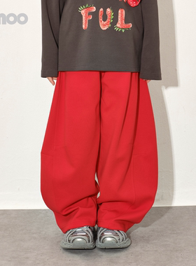 Qimoo淇木26年春季新款【Q粉专属】设计感灯笼裤子QWM1KC102A