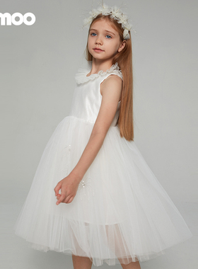 Qimoo淇木夏季新款童装女童商场同款可爱背心连衣裙QCL2LP333C