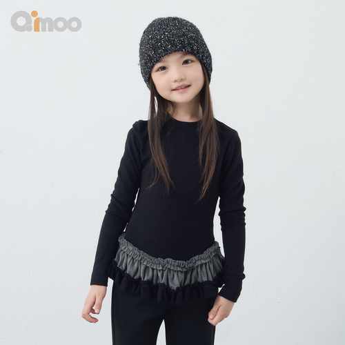 Qimoo淇木冬季款童装女童淑女公主风套头衫QSS4TP302C