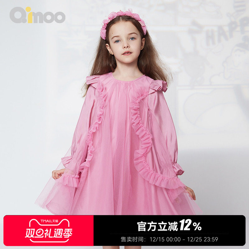 qimoo淇木女童连衣裙春季
