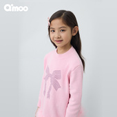 女童乐园系列毛毛边毛衣套头衫 Qimoo淇木25冬季 童装 QSS4TP147A