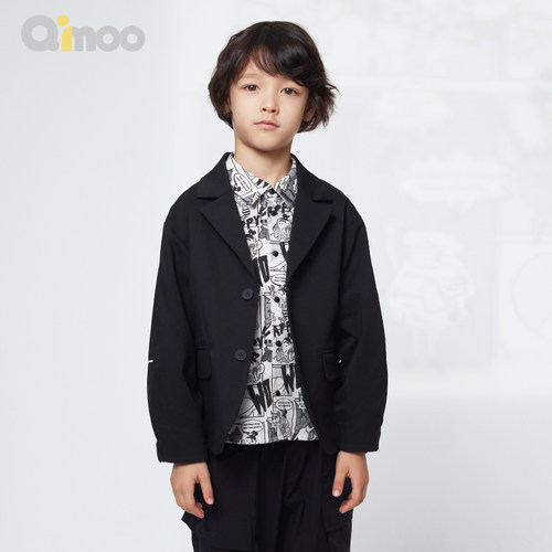 qimoo淇木西服外套宽松休闲