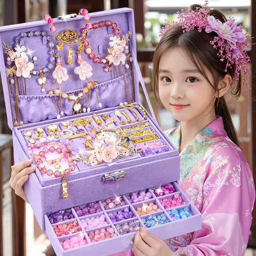 Браслет из бисера, браслет из бусин ручной работы, игрушка, подарочная коробка, DIY, подарок на день рождения