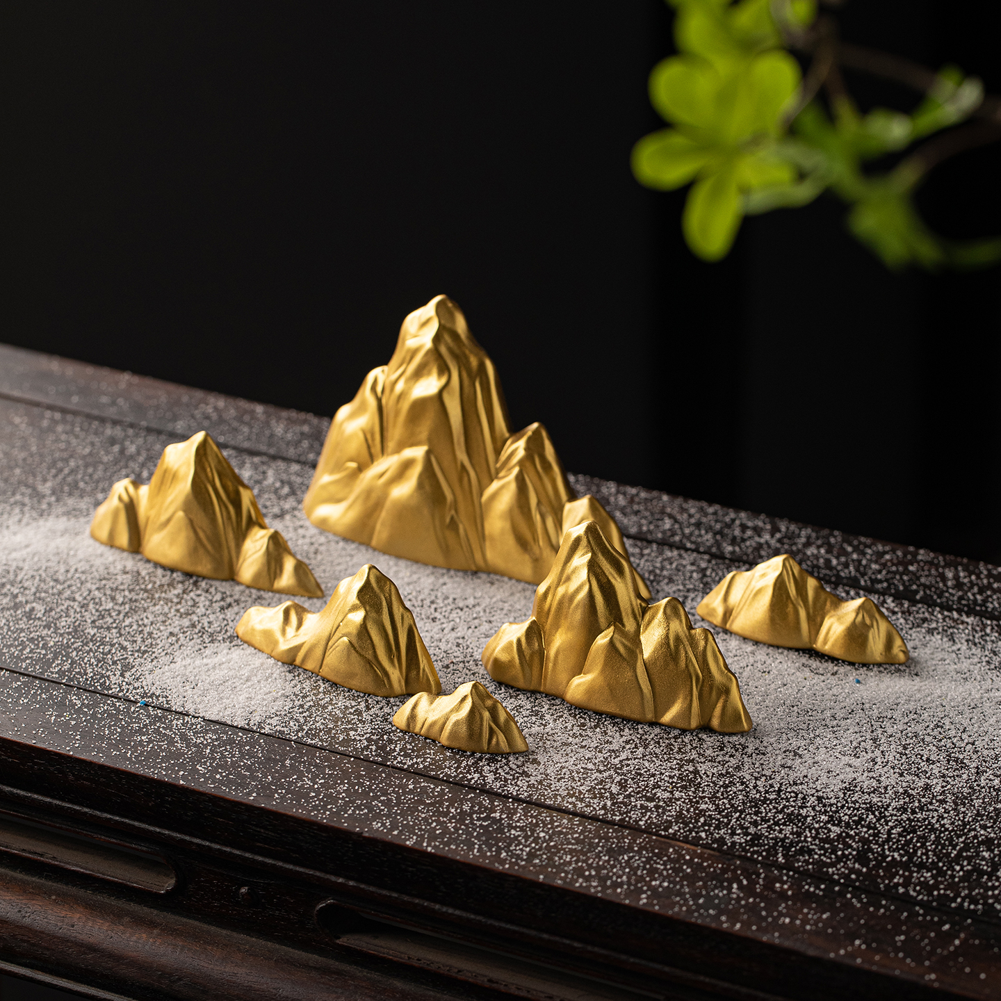 陶瓷假山造景玄关客厅中式摆件