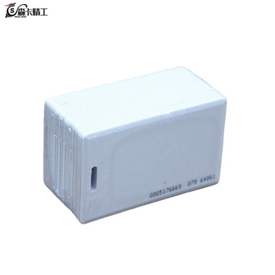 TK4100芯片厚卡带打印ID号码卡125KHz射频识别PVC白卡门禁卡