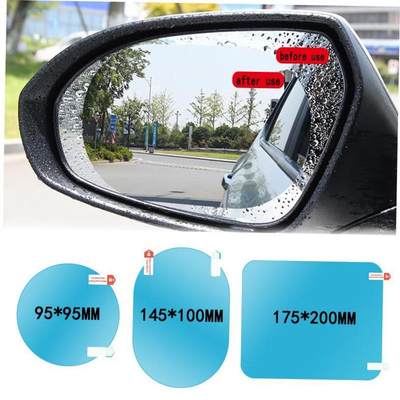 2Pcs/Set Rainproof Car Accessories Car Mirror Window Clear F