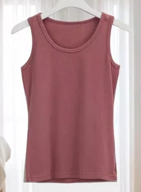 2025夏季新款女纯色无袖背心简约百搭修身显瘦上衣28251