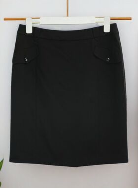 夏季新款经典纯色半身裙气质优雅时尚百搭2025夏季短裙 27910