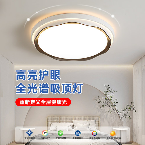 led卧室灯主卧2025新款现代简约护眼时尚客厅房间吸顶灯中山灯具