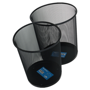 可得优垃圾篓精美铁网金属笔筒垃圾桶办公家用废纸篓垃圾桶大号加厚防锈铁网桶金属垃圾篓办公室铁丝网废纸篓