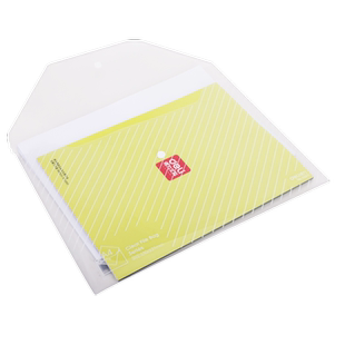 得力5501透明丝印按扣公文袋 纽扣袋 文件袋得力文件袋文件袋透明 单个价格