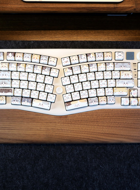 胡桃木质leobog A75键盘手托Alice hi75 Hi98键盘手托护腕垫掌托