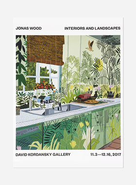 Jonas Wood清新简约文艺室内风景装饰挂画艺术纸质海报内芯心打印
