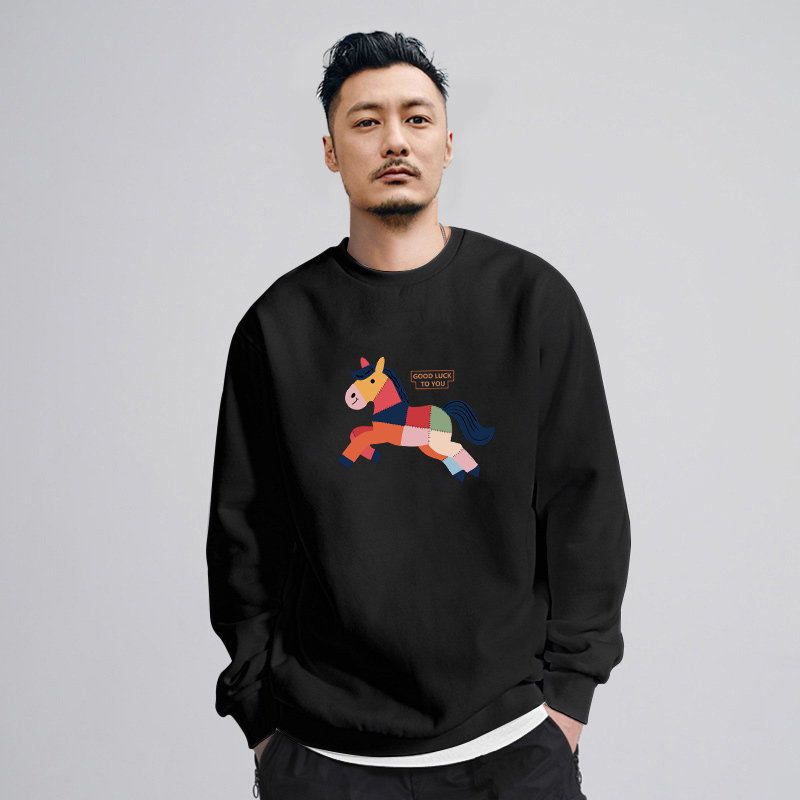 本命年2025新款圆领卫衣男士秋冬