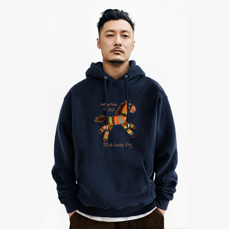 连帽卫衣男士2026马年新款
