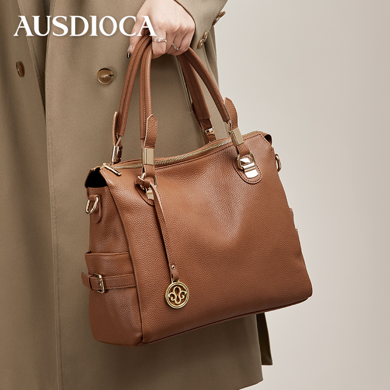 真皮托特包女2025新款大容量