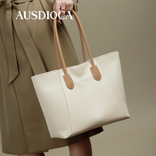 真皮托特包女2025新款时尚大容量