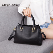 头层牛皮包包送妈妈女士手提包真皮大容量单肩包时尚 百搭斜挎包