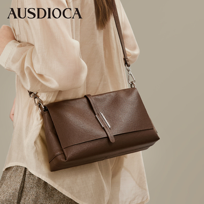 真皮包包女2025新款时尚小方包