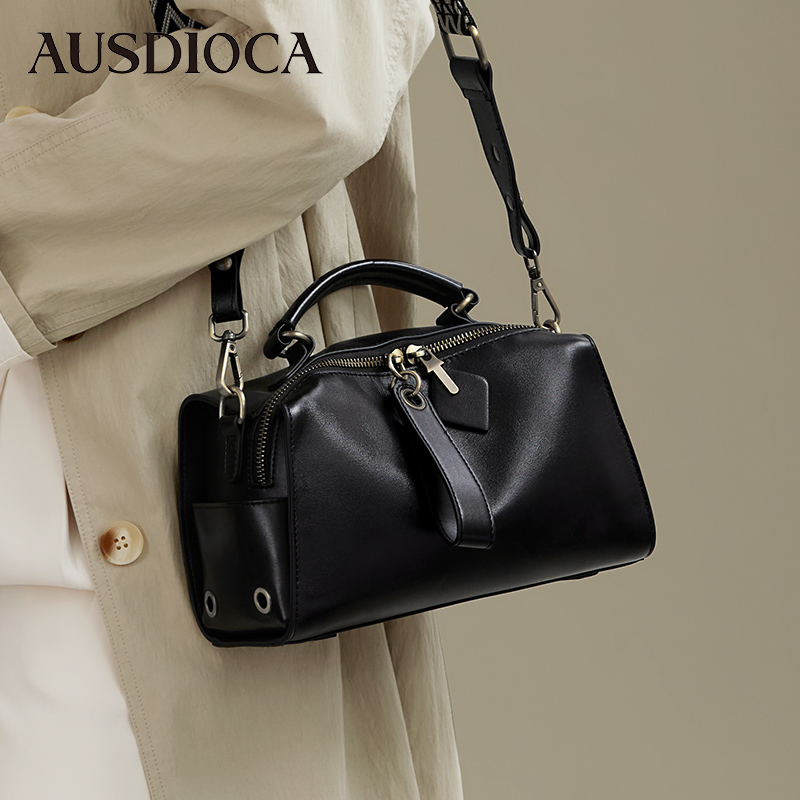 真皮包包女2025新款大容量枕头包