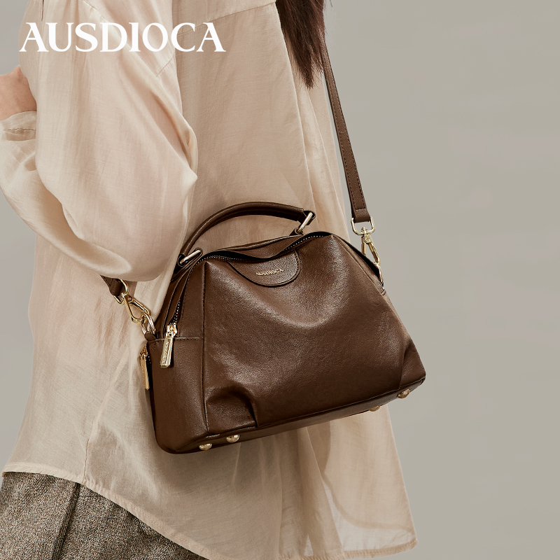 真皮包包女2025新款时尚手提包