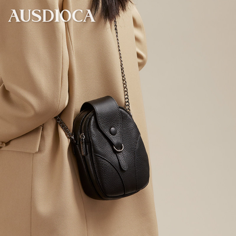 AUSDIOCA/澳迪佳手机包迷你小包包女真皮时尚百搭小包链条斜挎包,箱包皮具/热销女包/男包,手机包,淘宝优惠券,粉丝福利购,淘宝优惠卷