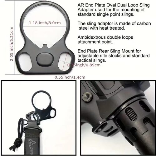 Durable Heavy-Duty Sling Attachment Ring30mm双环金属背带环QB
