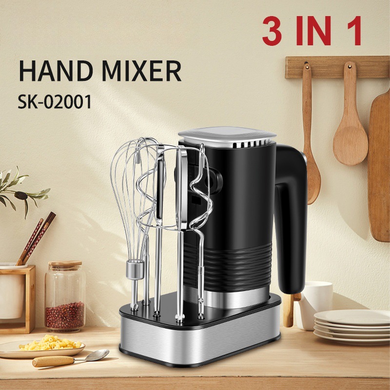 110v跨境打蛋器三合一多功能打发蛋清揉面打奶油hand mixer