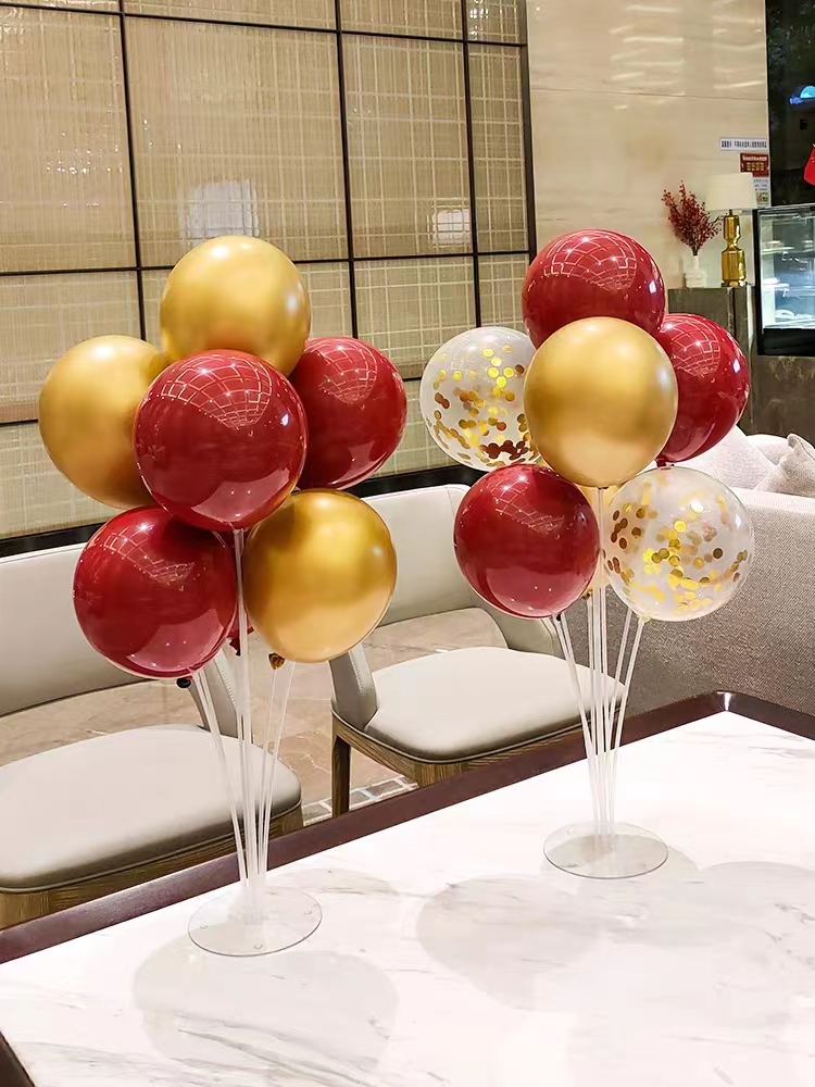 气球桌飘支架结婚订婚婚房装饰地飘立柱底座支架飘空布置用品大全