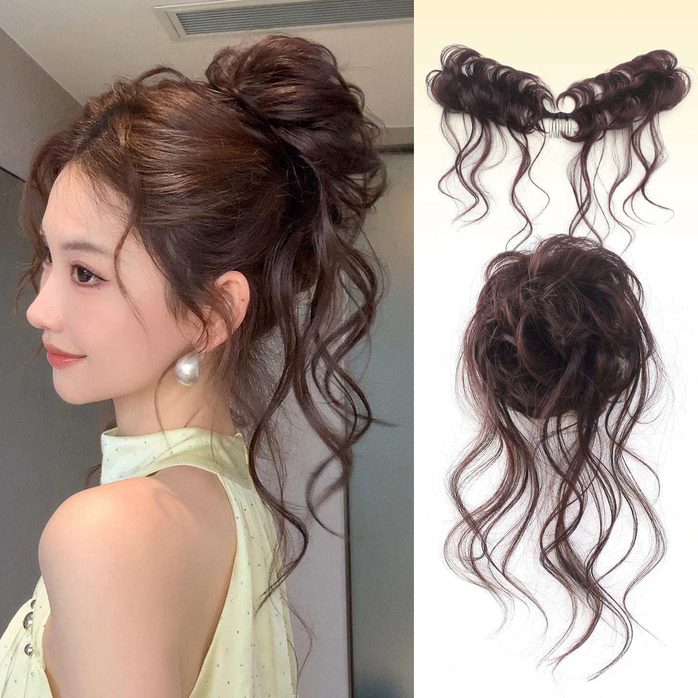 misssecret魔棒自绕抽丝丸子头