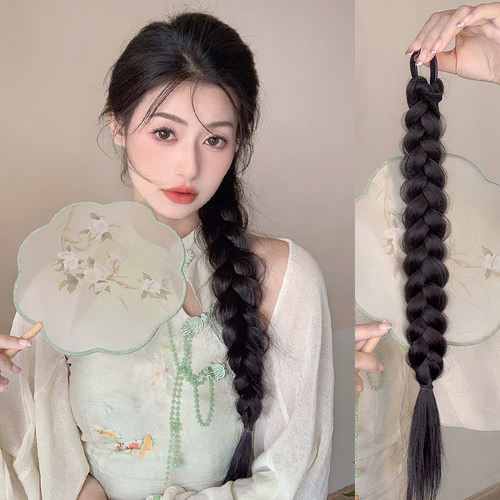misssecret仿真温婉麻花辫子