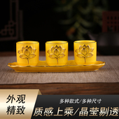 供佛净水杯佛前圣水杯家用莲花供杯财神观音供水杯佛具杯仙家杯