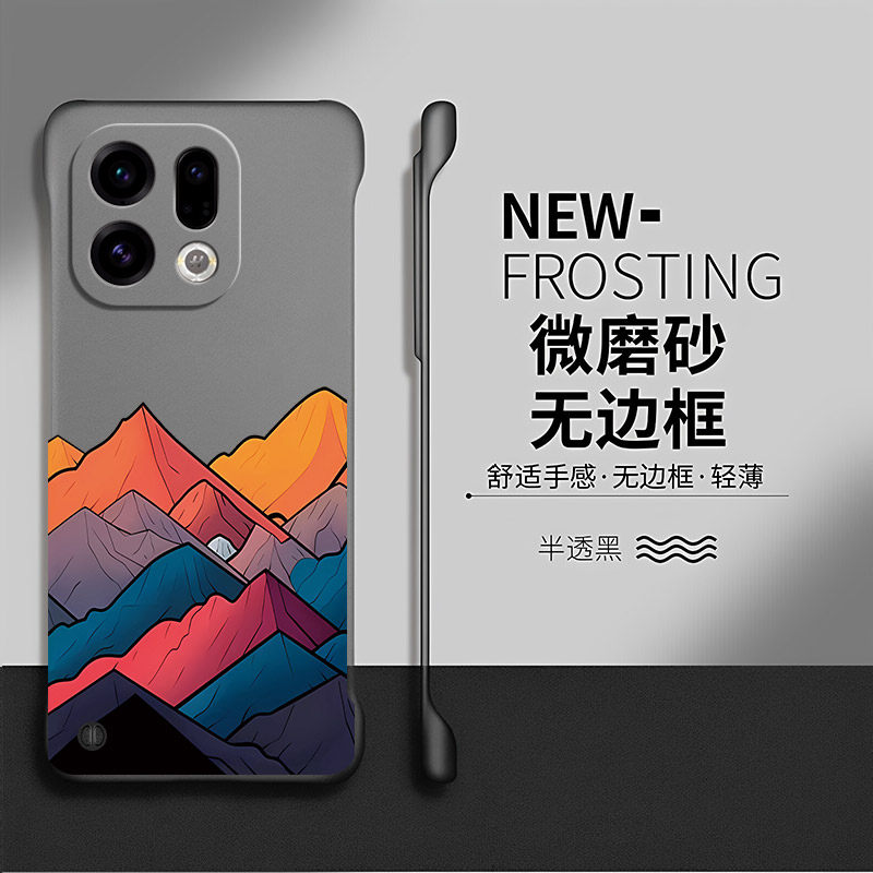 山峰适用oppofindx9手机壳findx8pro套x7ultra创意x5新款防摔x8s+简约硬壳x6pro个性超薄无边框x3透明por网红