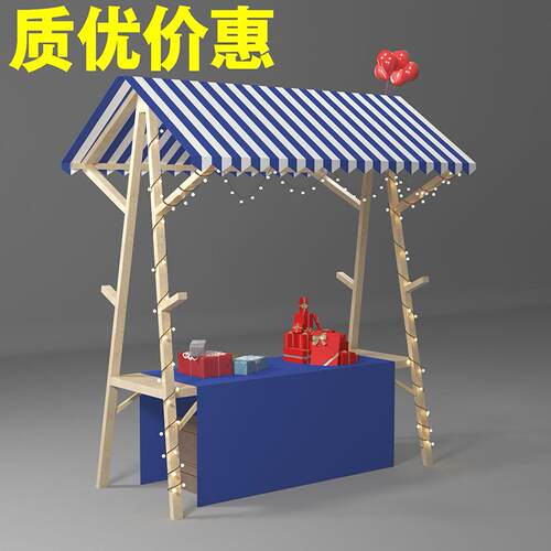 可折叠促销移动市集花车