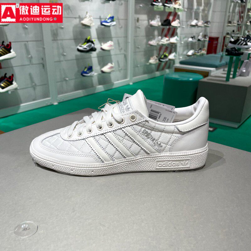 阿迪达斯男女款2025夏新款HANDBALL经典运动复古德训小白鞋KJ0854图片
