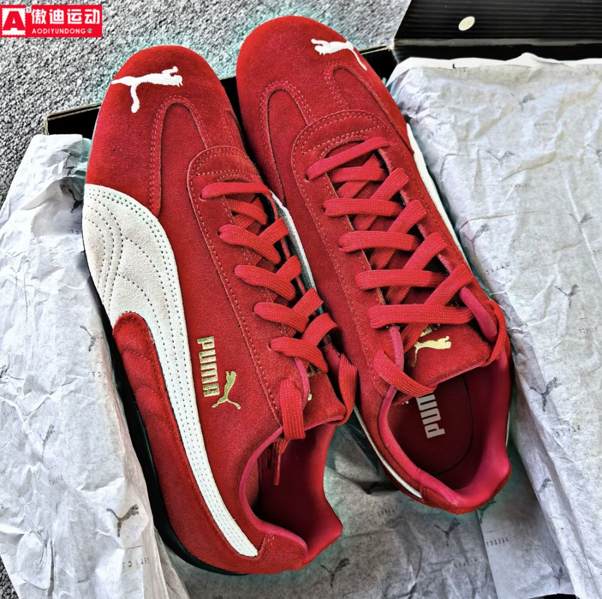 PUMA彪马男女鞋2025冬季复古轻便舒适薄底赛车鞋休闲鞋 406329-02