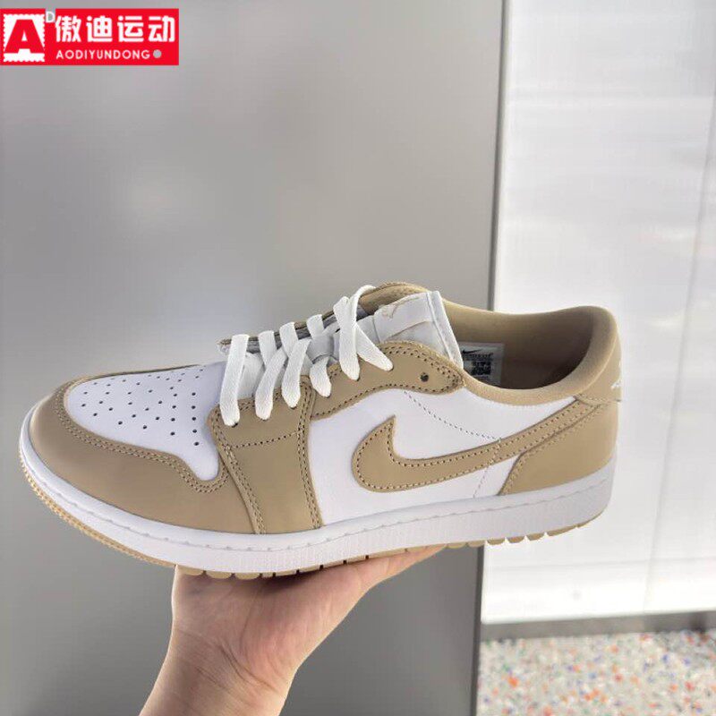 Nike耐克男鞋2026春季AJ1经典高尔夫球鞋缓震休闲鞋 DD9315-117