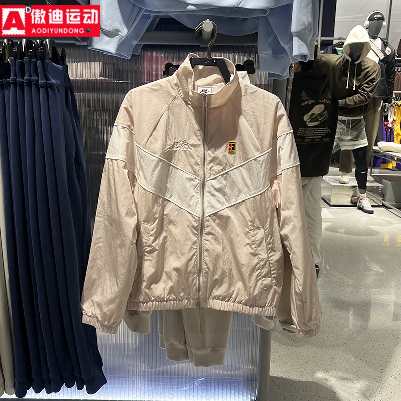 耐克女装2026郑钦文同款梭织防晒全长拉链开襟夹克外套IQ3833-667