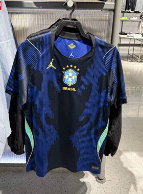 耐克男装2026夏新品巴西国家队客场球迷版足球短袖T恤 IU1072-417
