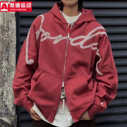 耐克外套男加绒宽松连帽夹克外套