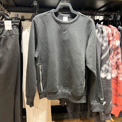 耐克男子2025春季新款加绒保暖篮球运动百搭圆领套头衫IB1870-010