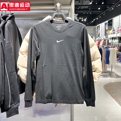 Nike耐克男装2026新新款时尚印花篮球运动休闲长袖T恤 HV1771-010
