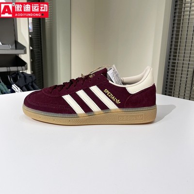 阿迪达斯三叶草男女鞋2025冬款经典拼色绒面运动板鞋德训鞋JP8726