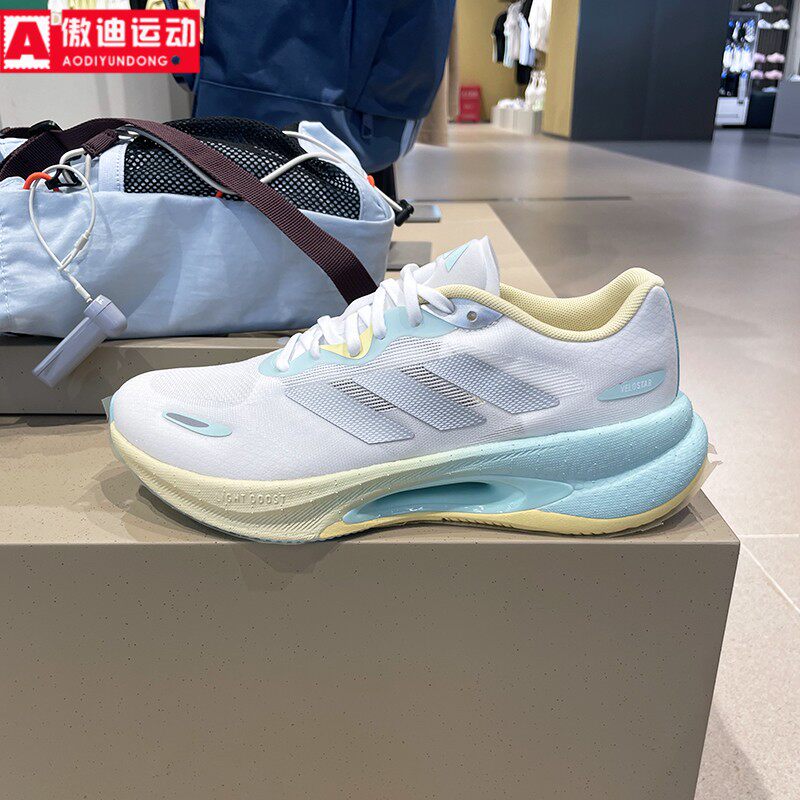 阿迪达斯男女鞋2025秋新款时尚网面透气舒适运缓震动跑步鞋KI6016