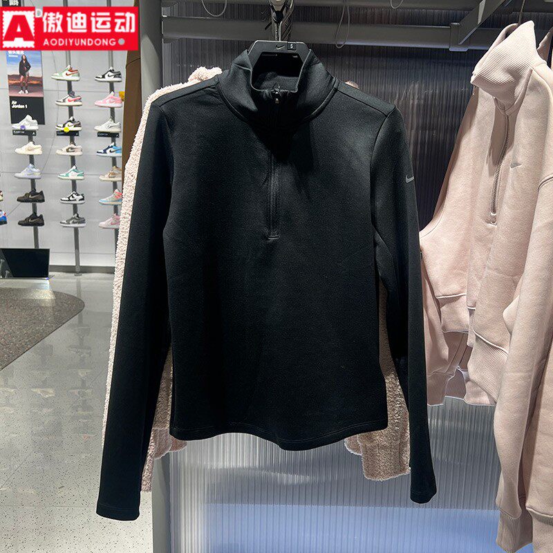 Nike耐克女上衣2025冬季高弹速干紧身保暖训练运动长袖HV3689-010