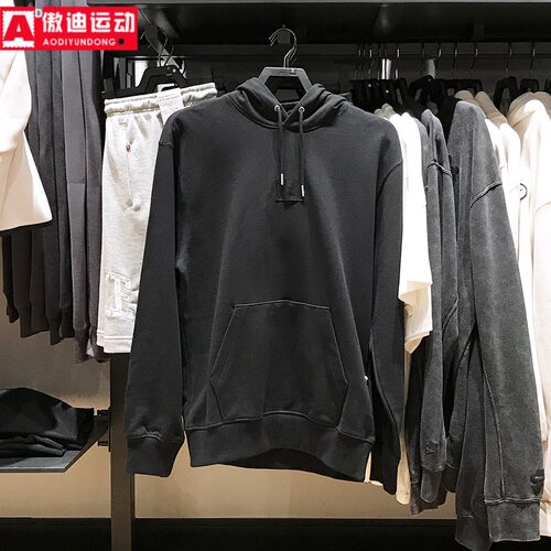 耐克男卫衣2024冬新款简约保暖宽松运动休闲连帽套头衫FV7248-010