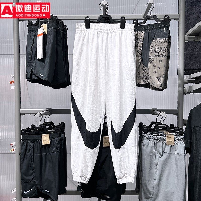 Nike耐克女2025秋款舒适透气梭织大勾时尚休闲束脚长裤HV2358-100