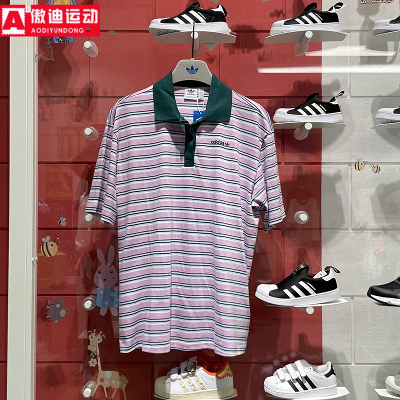 复古80s宽松休闲短袖翻领POLO衫