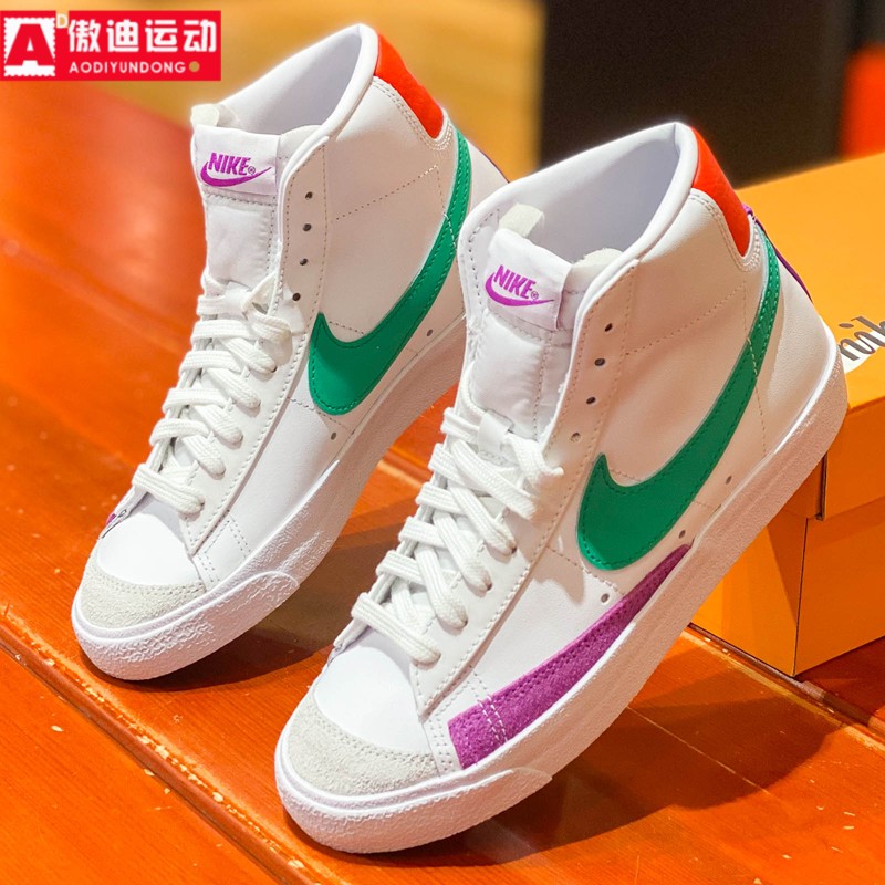 耐磨休闲运动高帮皮面板鞋