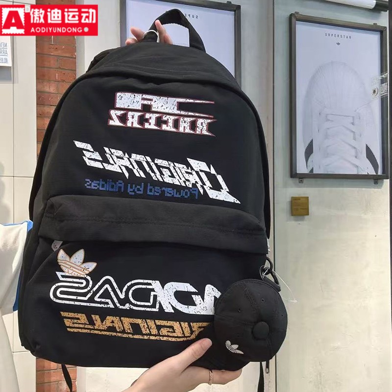 阿迪达斯三叶草男女双肩背包